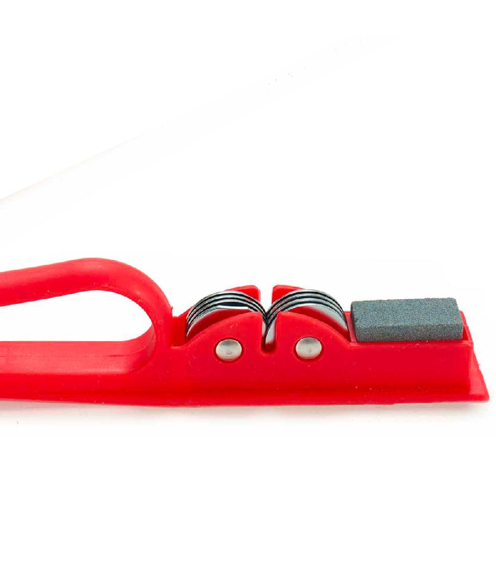 Wadiga Aiguiseur Manuel De Couteaux Rouge