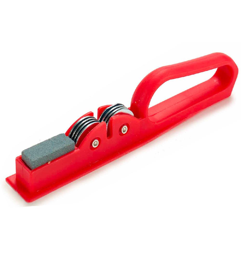 wadiga Aiguiseur manuel de couteaux rouge