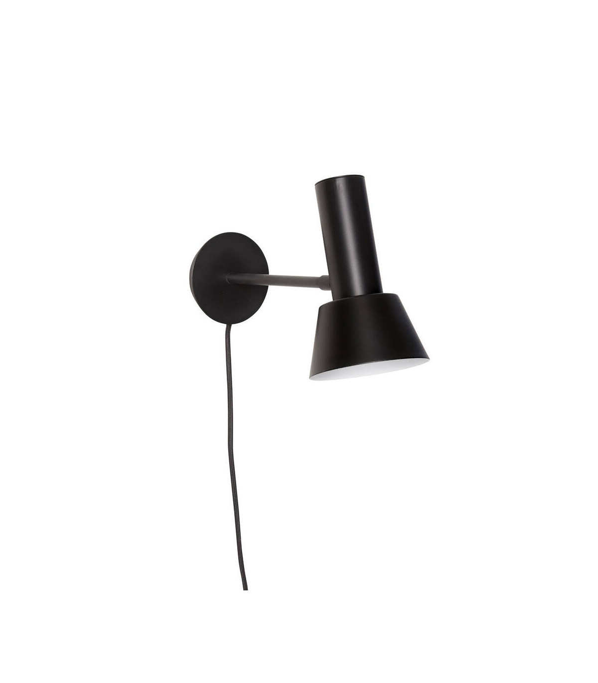 wadiga Applique Murale en Métal Noir - Hauteur 20cm