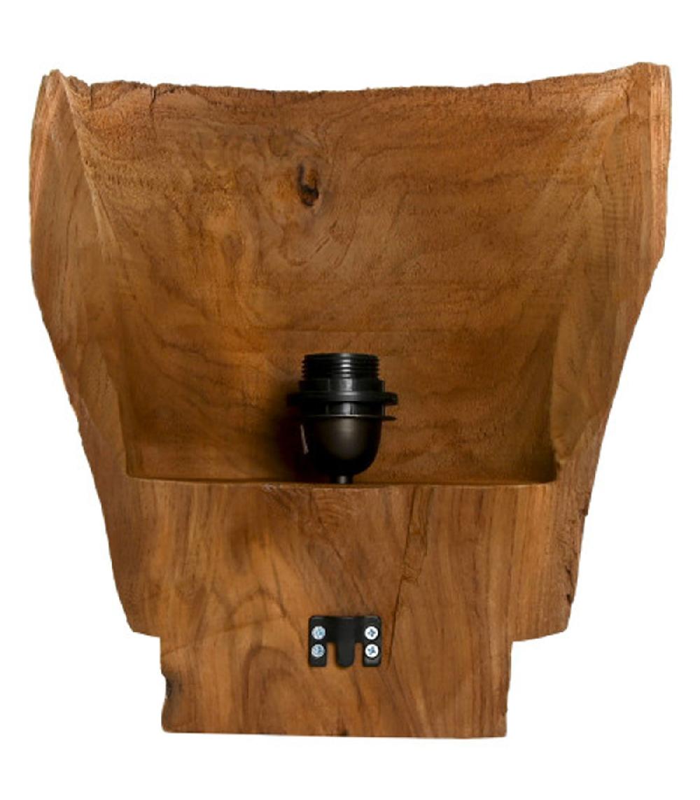 Wadiga Applique Murale En Teck 30x15x34cm