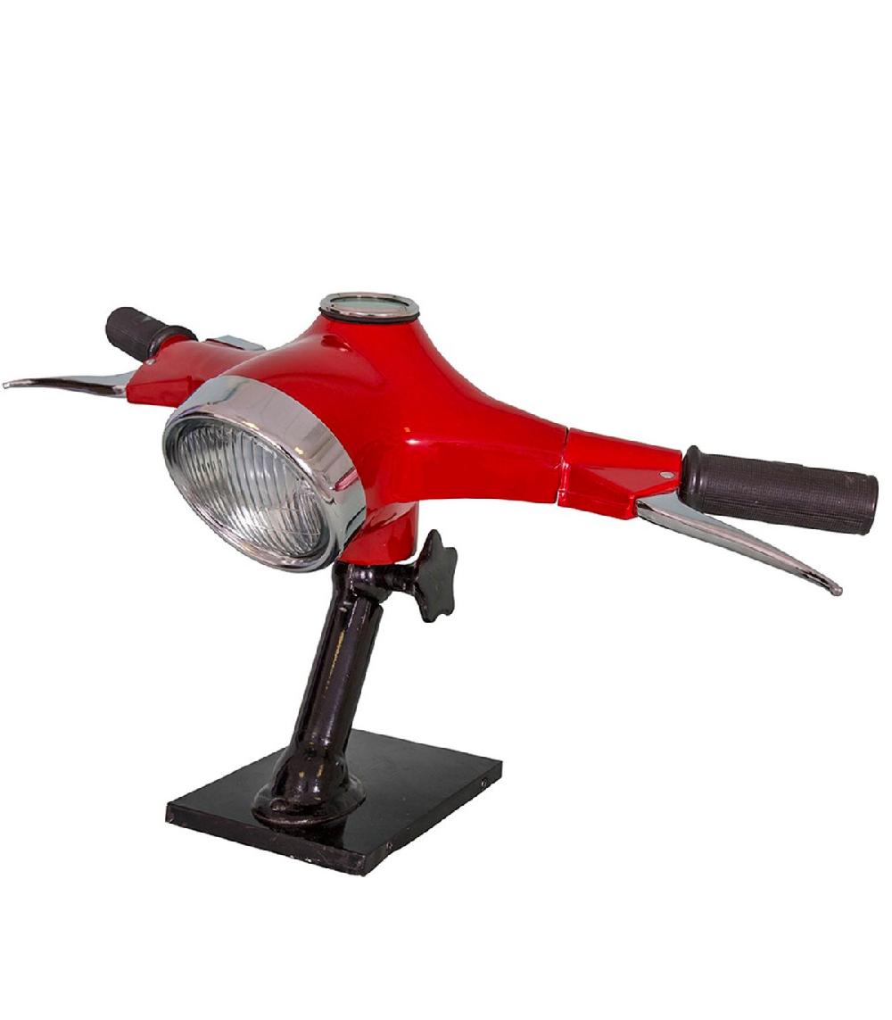 wadiga Applique murale rouge phare de moto