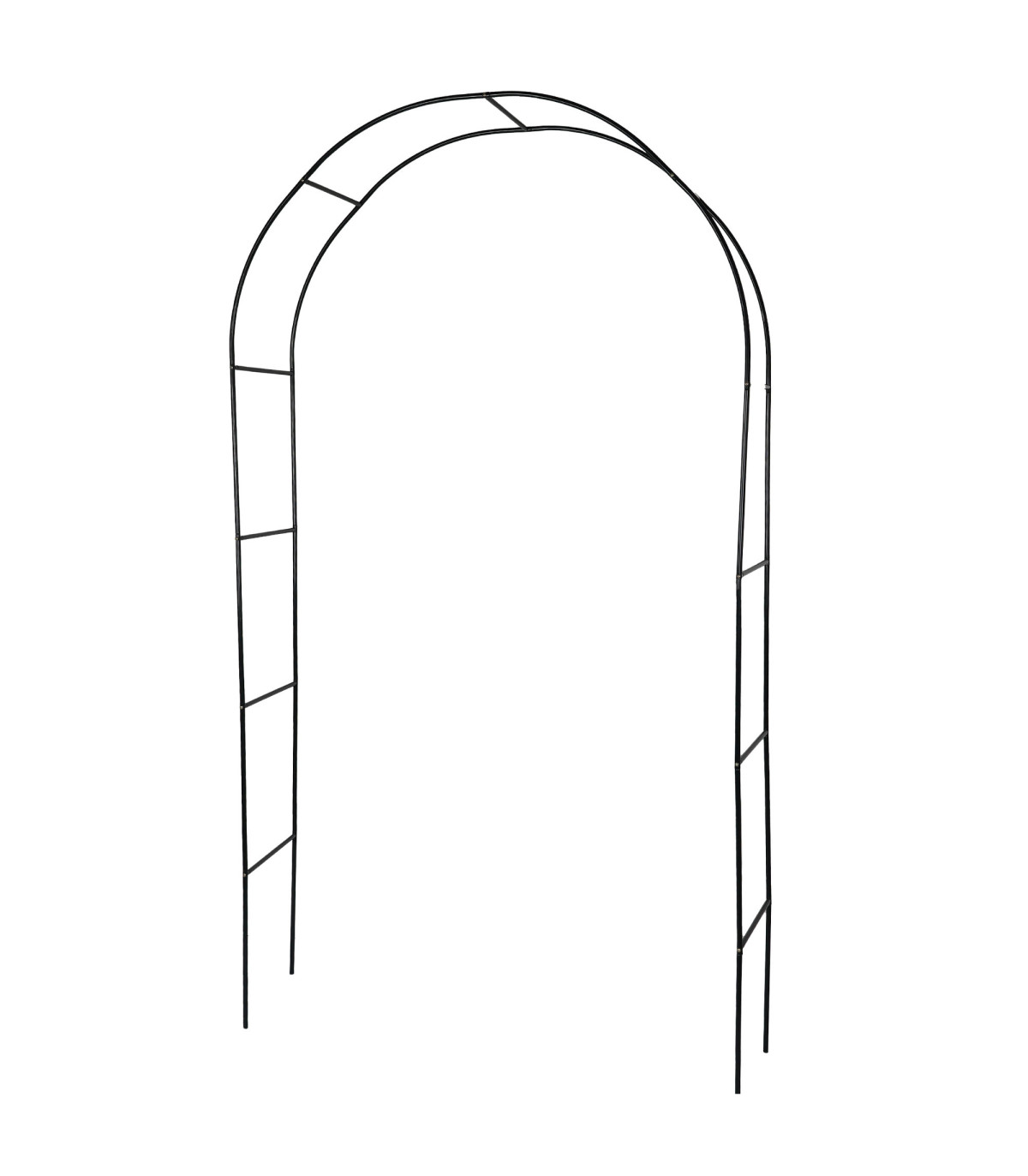 wadiga Arche de jardin en métal vert 37x140x240cm