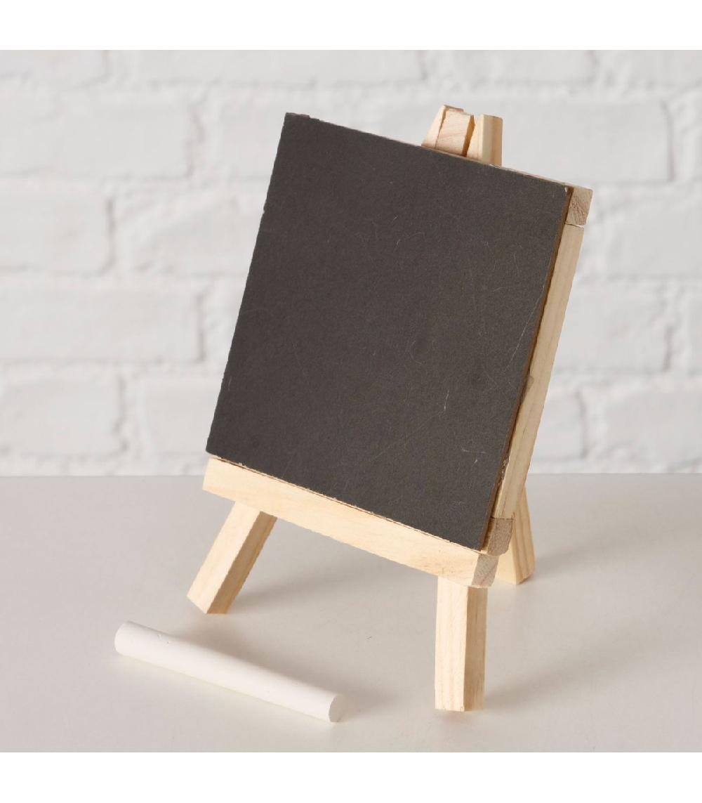 Wadiga Ardoise De Table Avec Chevalet Bois + Craie