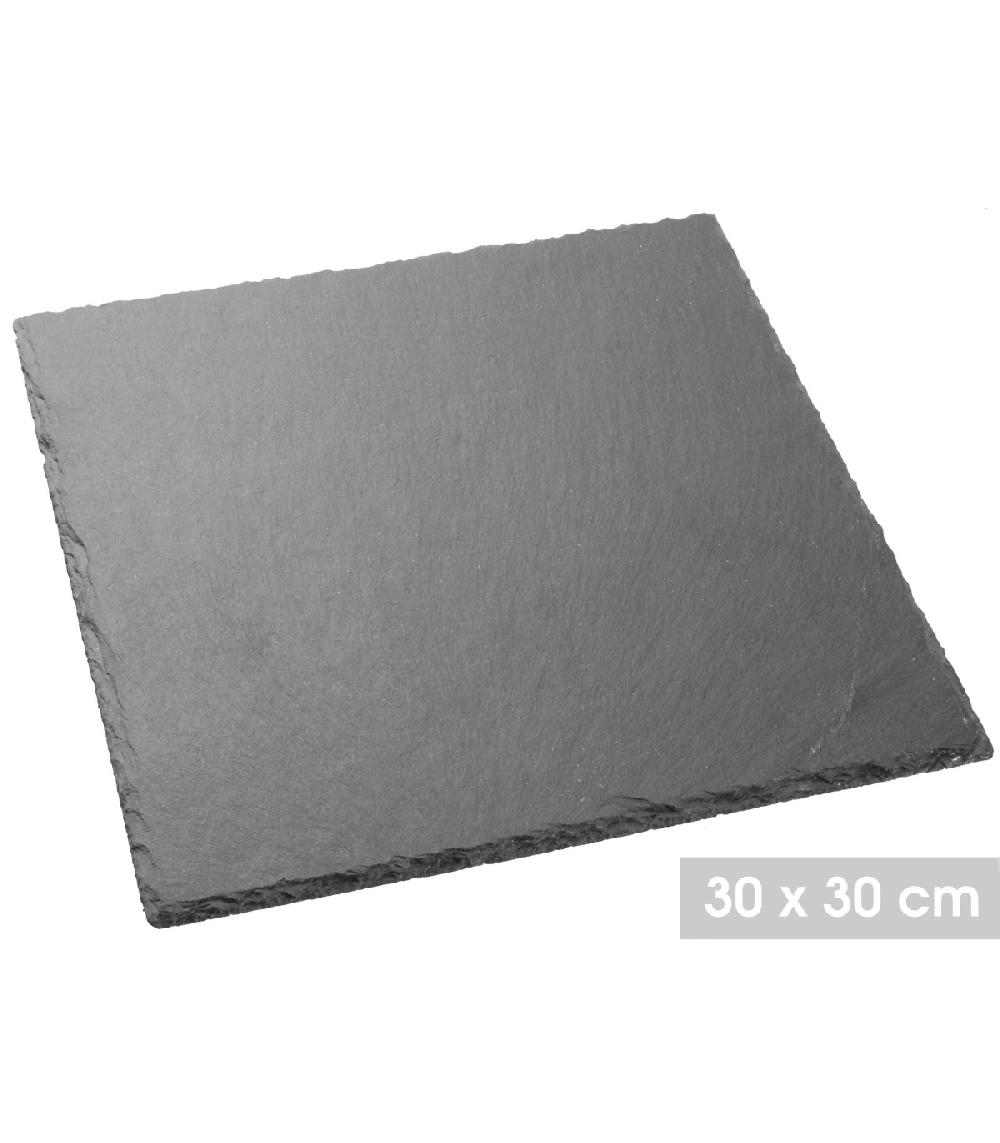 Wadiga Assiette En Ardoise Carrée - 30x30cm