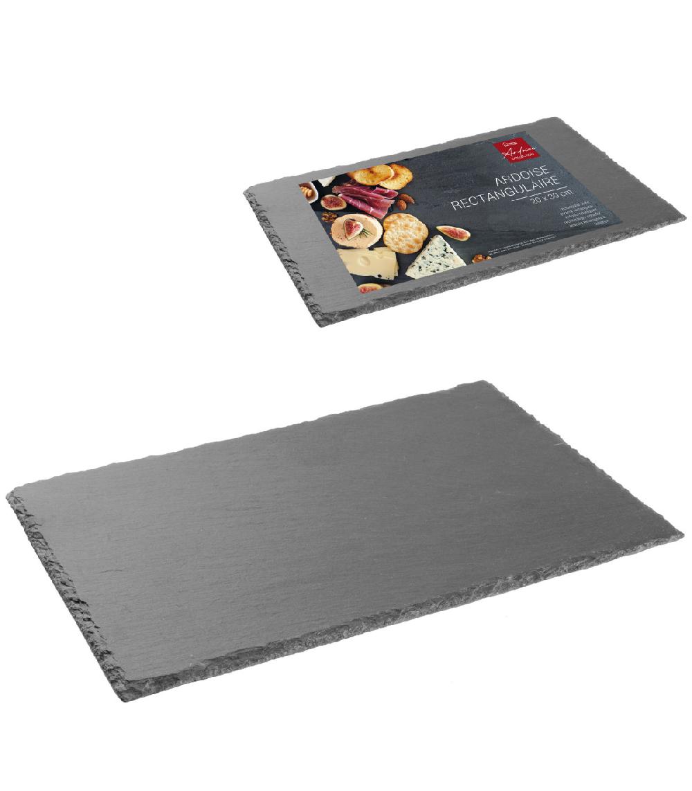 Wadiga Assiette En Ardoise Rectangulaire - 20x30cm