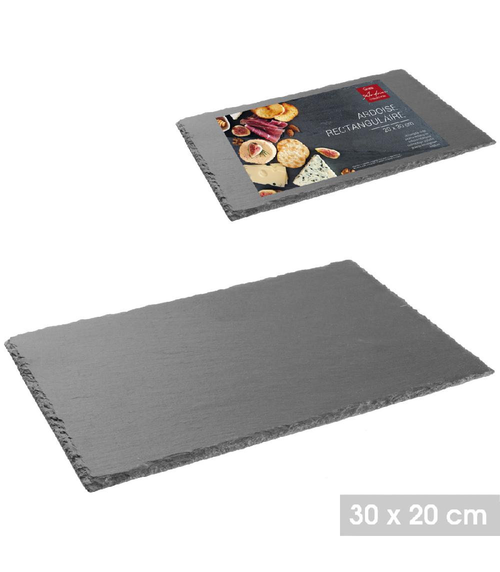 Wadiga Assiette En Ardoise Rectangulaire - 20x30cm