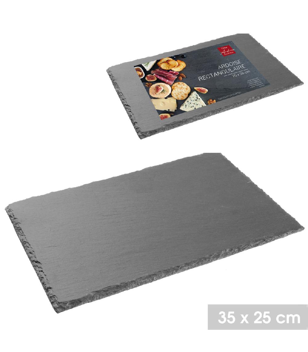 Wadiga Assiette En Ardoise Rectangulaire - 25x35cm