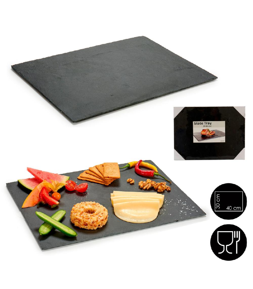 Wadiga Assiette En Ardoise Rectangulaire - 30x40cm