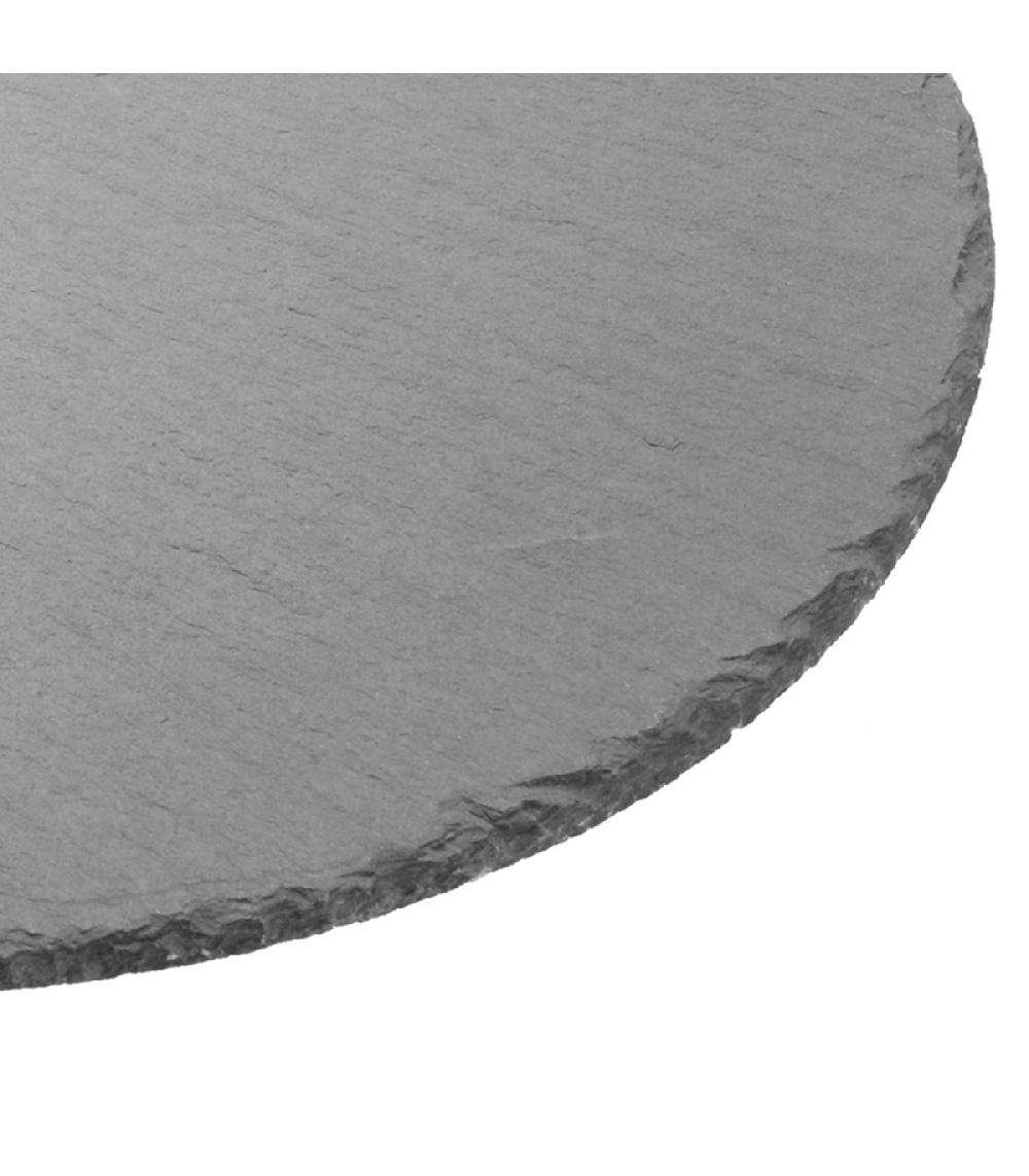 Wadiga Assiette En Ardoise Ronde 25cm