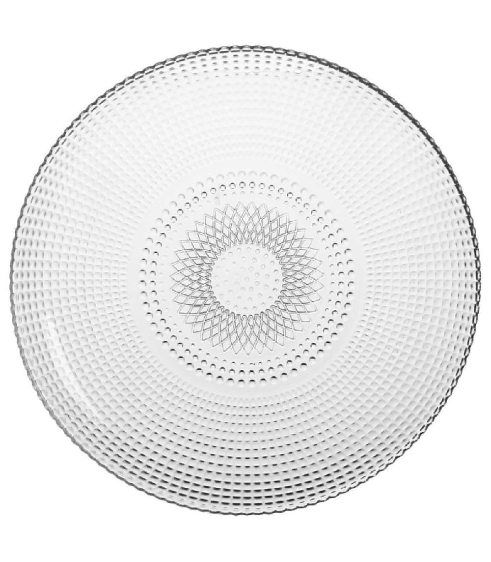 wadiga Assiette Plate en Verre Joseph - 27cm