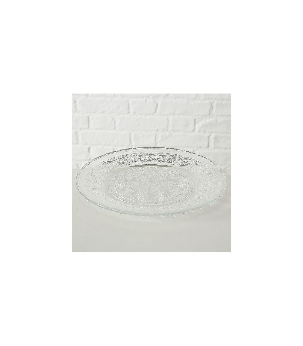 Wadiga Assiette Transparente En Verre Royale - D30cm