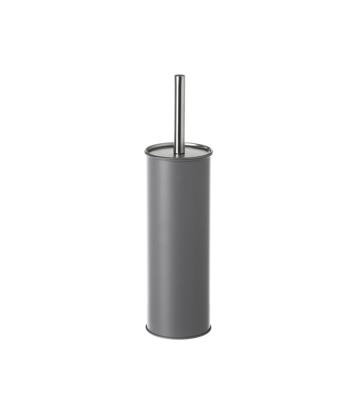 Wadiga Balai Brosse WC Métal Gris