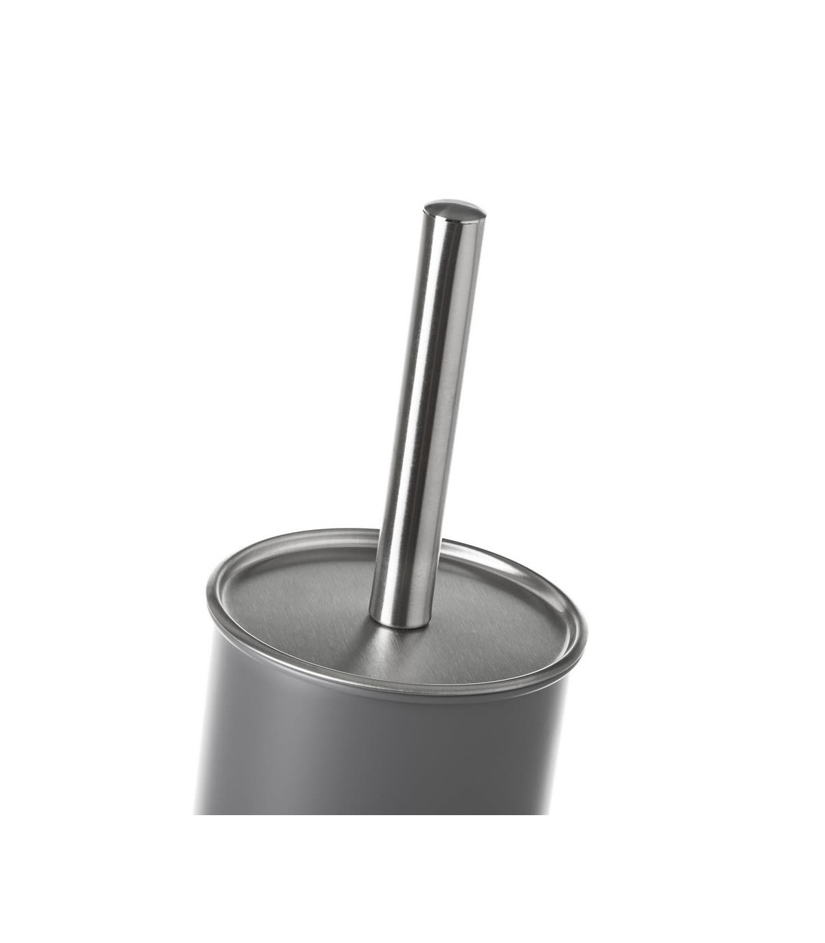Wadiga Balai Brosse WC Métal Gris
