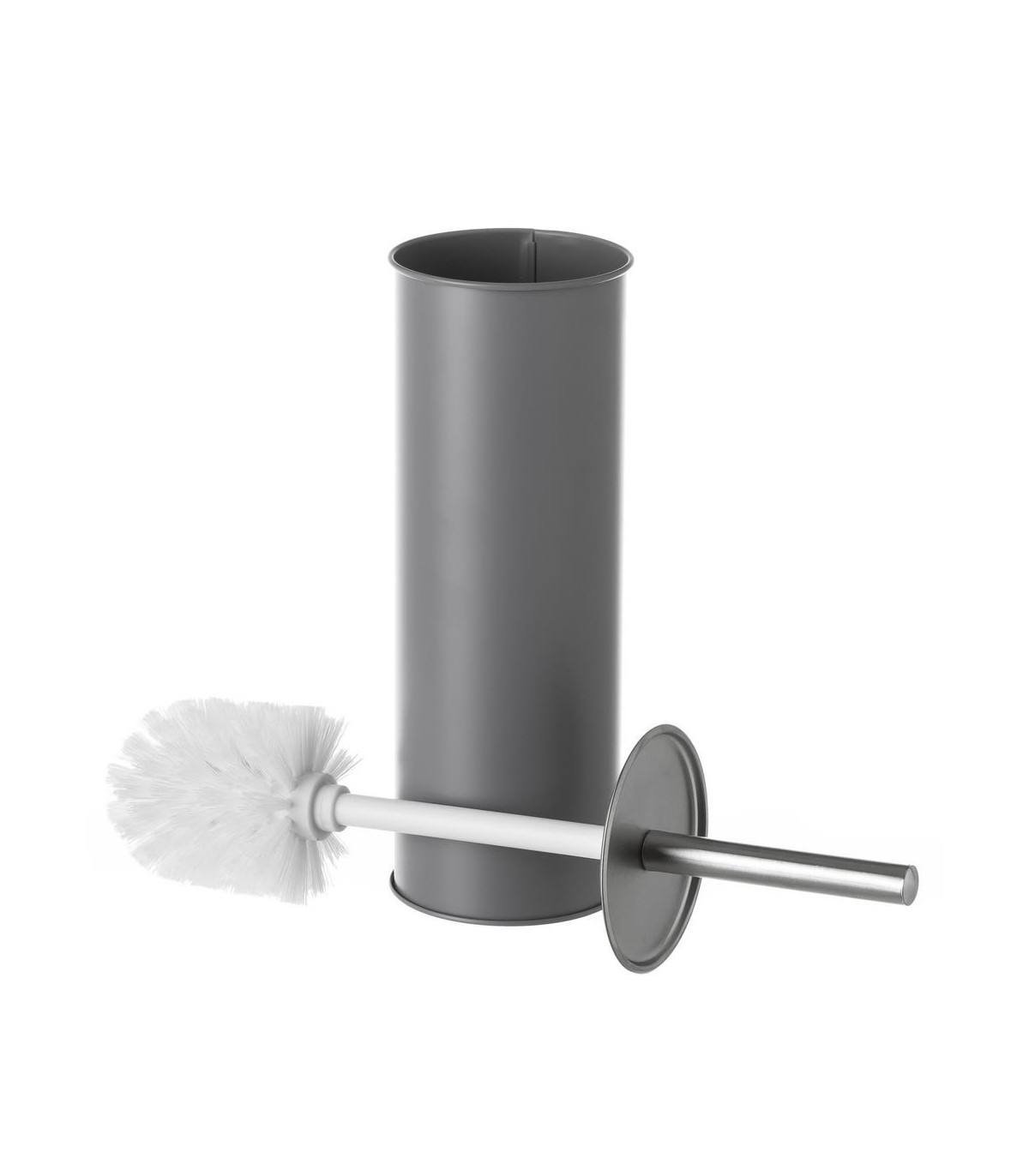 wadiga Balai Brosse WC Métal Gris