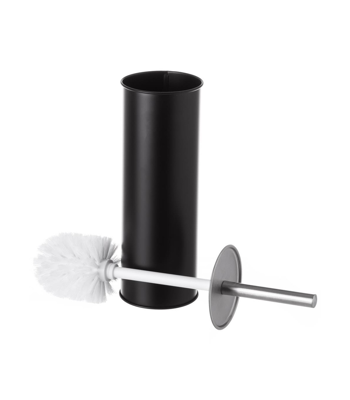 wadiga Balai Brosse WC Métal Noir