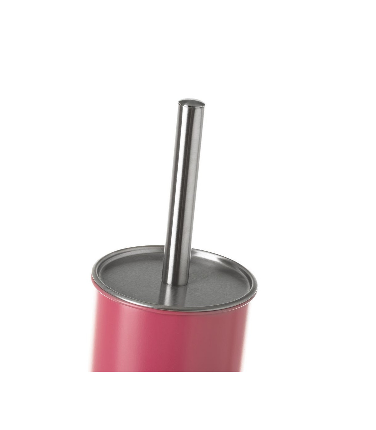 Wadiga Balai Brosse WC Métal Rose Corail