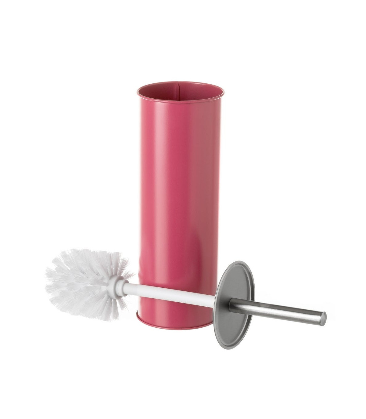 wadiga Balai brosse WC métal rose corail