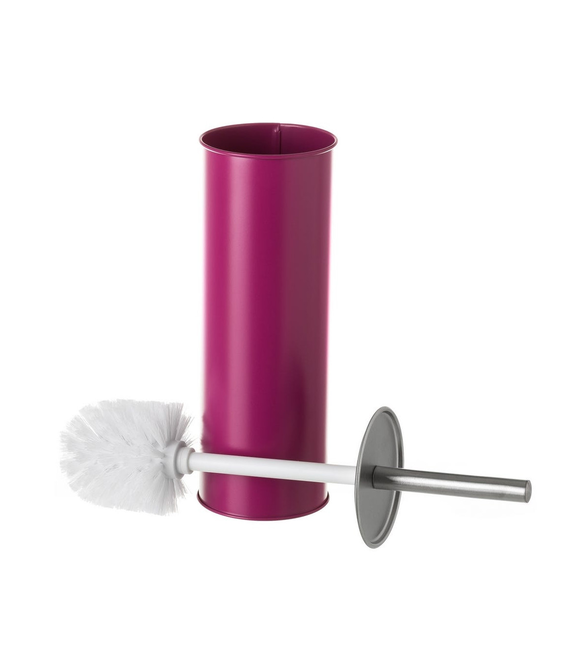 Wadiga Balai Brosse WC Métal Rouge Bordeaux