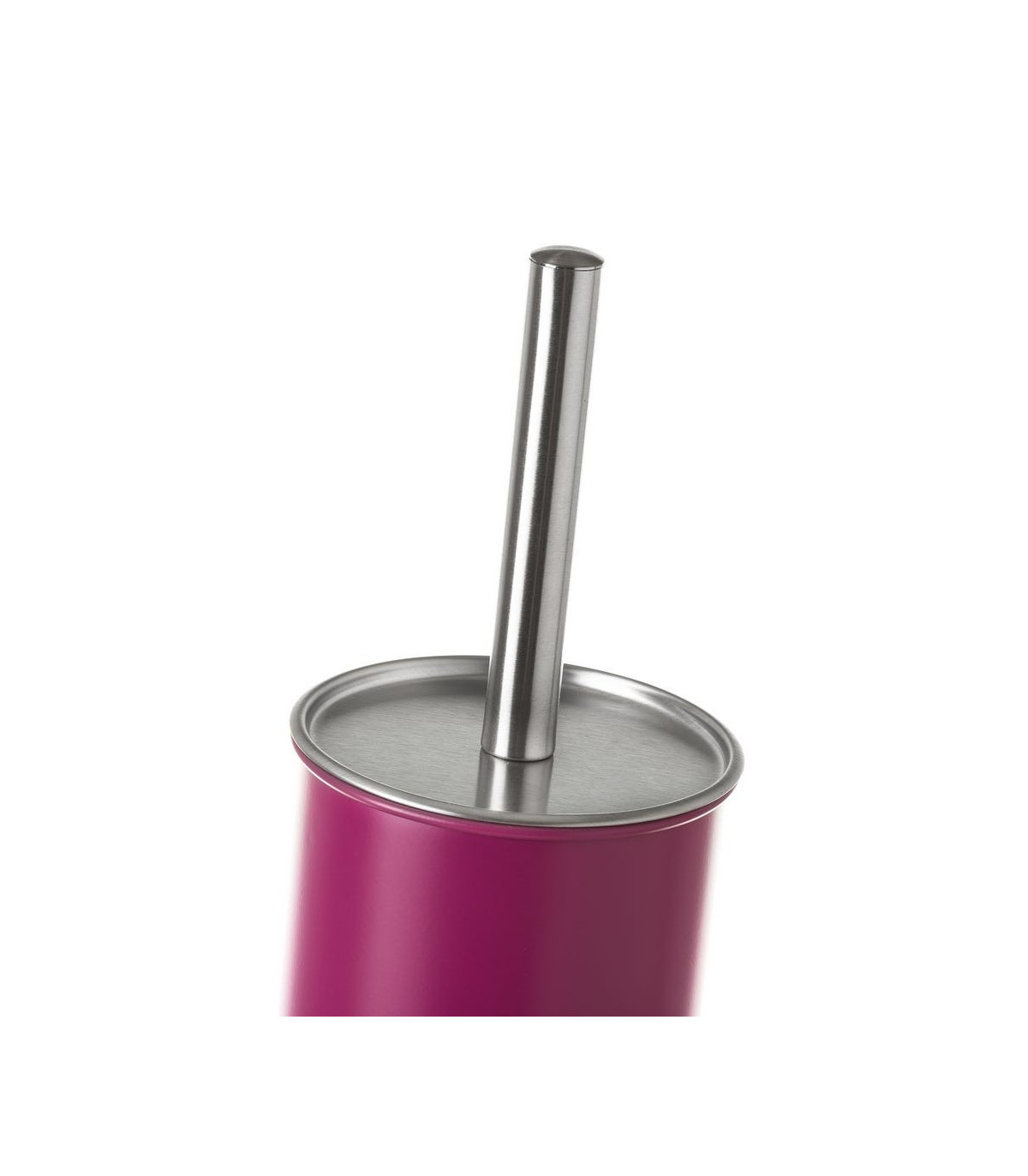 Wadiga Balai Brosse WC Métal Rouge Bordeaux