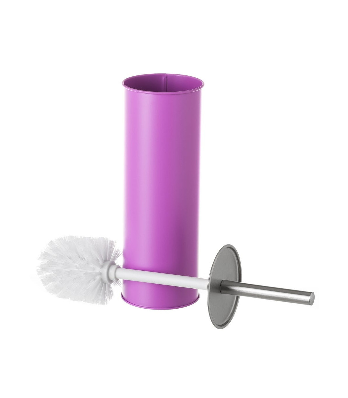 Wadiga Balai Brosse WC Métal Violet