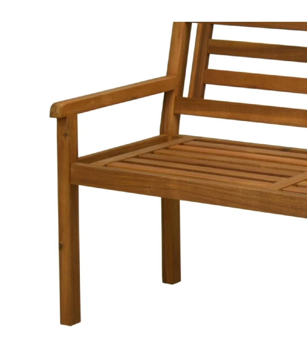 Wadiga Banc De Jardin Bois D'acacia 120x61cm