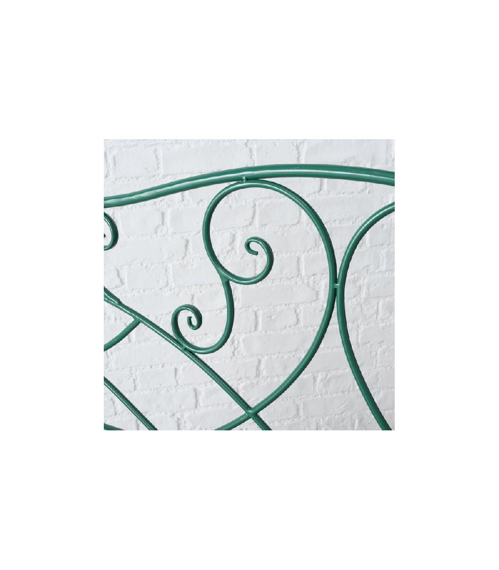 Wadiga Banc De Jardin En Métal Vert - 115x50x100cm