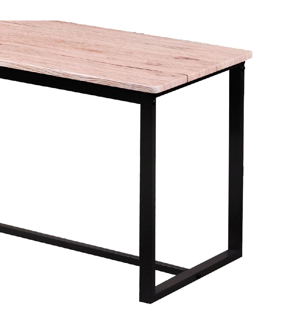 Wadiga Banc En Bois Et Métal Noir 120x35x45cm