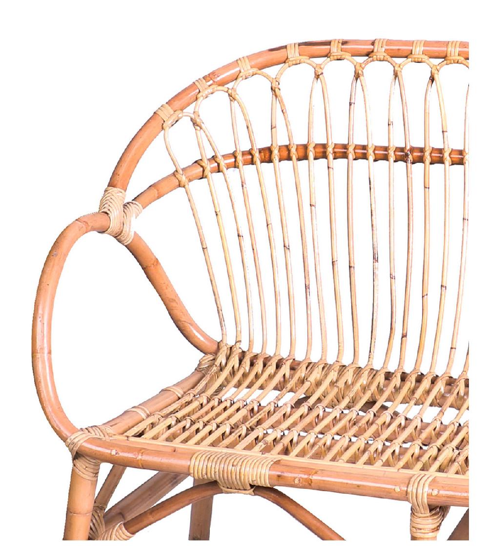 Wadiga Banc En Rotin - 116x83.5x68cm