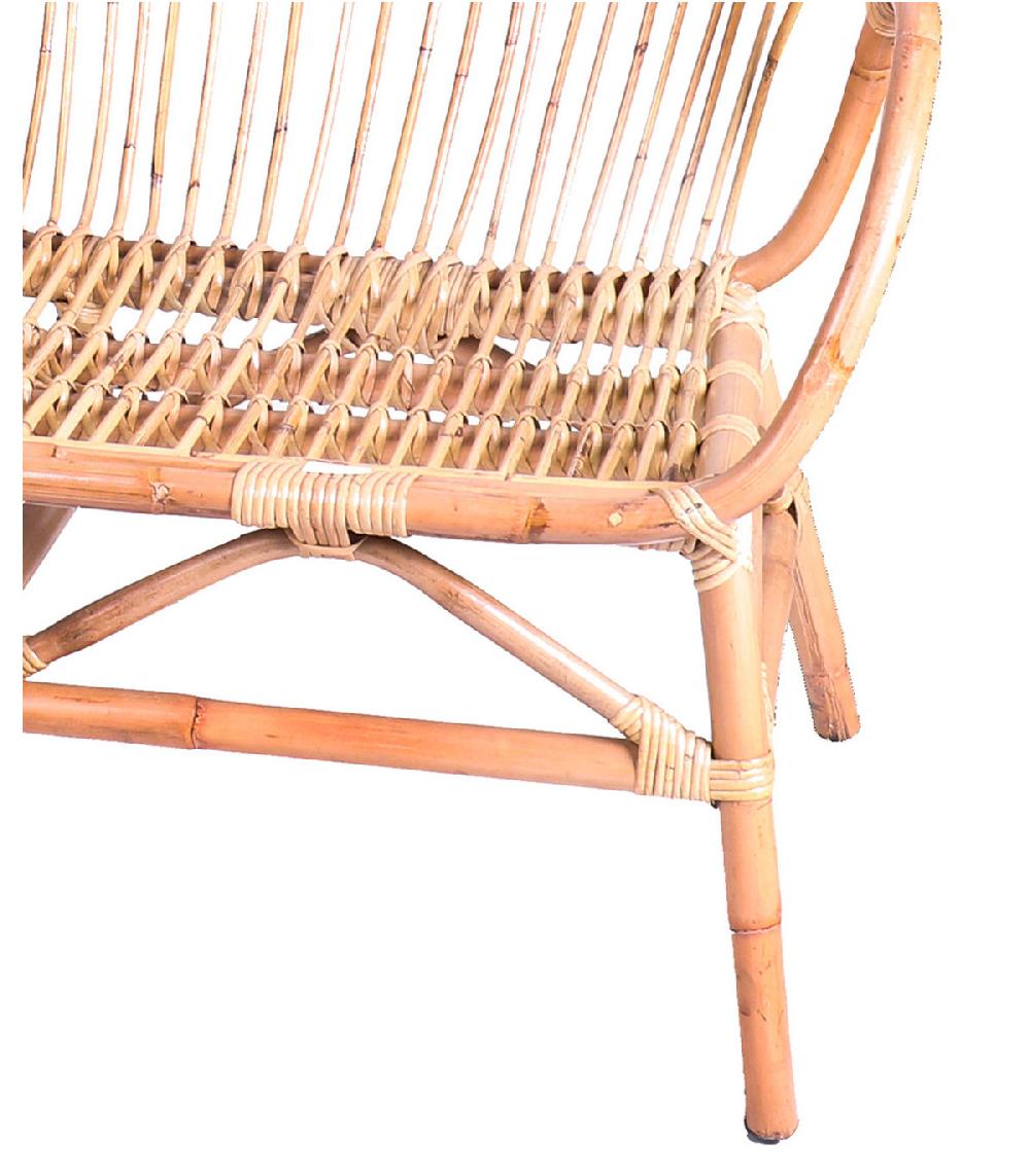 Wadiga Banc En Rotin - 116x83.5x68cm