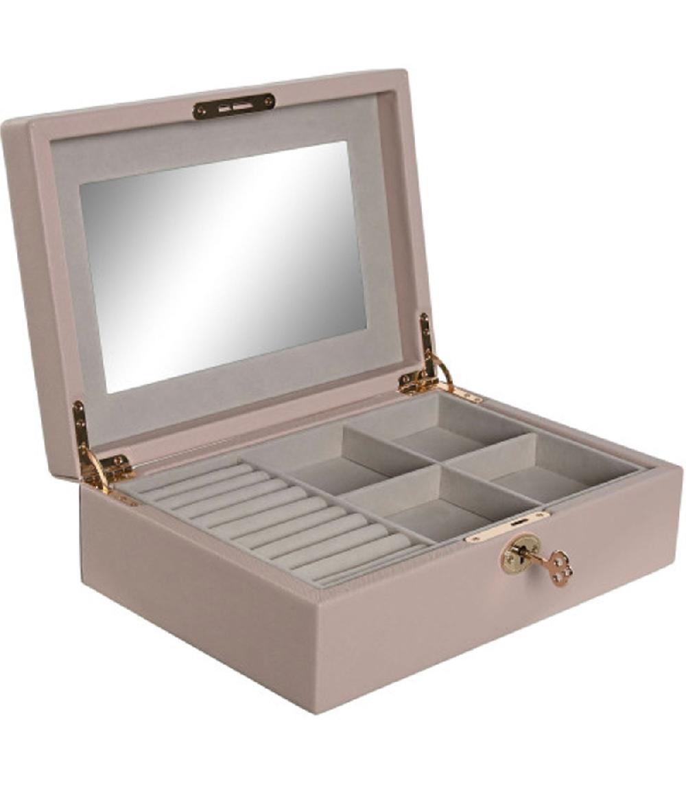 wadiga Boîte à bijoux rose pâle 27x19x9cm