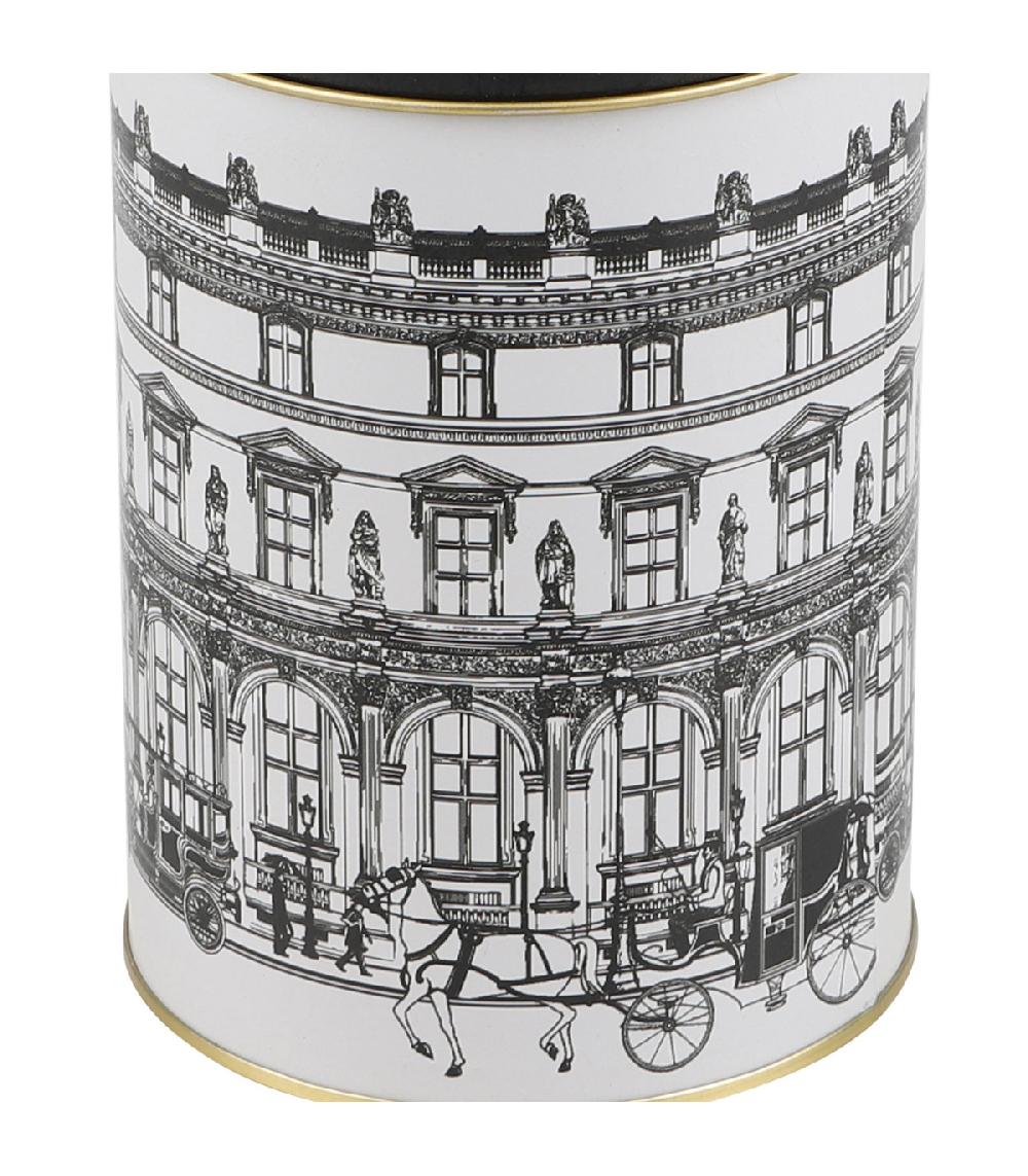 Wadiga Boîte à Café En Métal Noir Blanc Et Doré