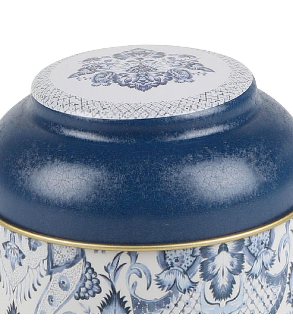 Wadiga Boîte à épices En Métal Bleu Blanc Et Doré