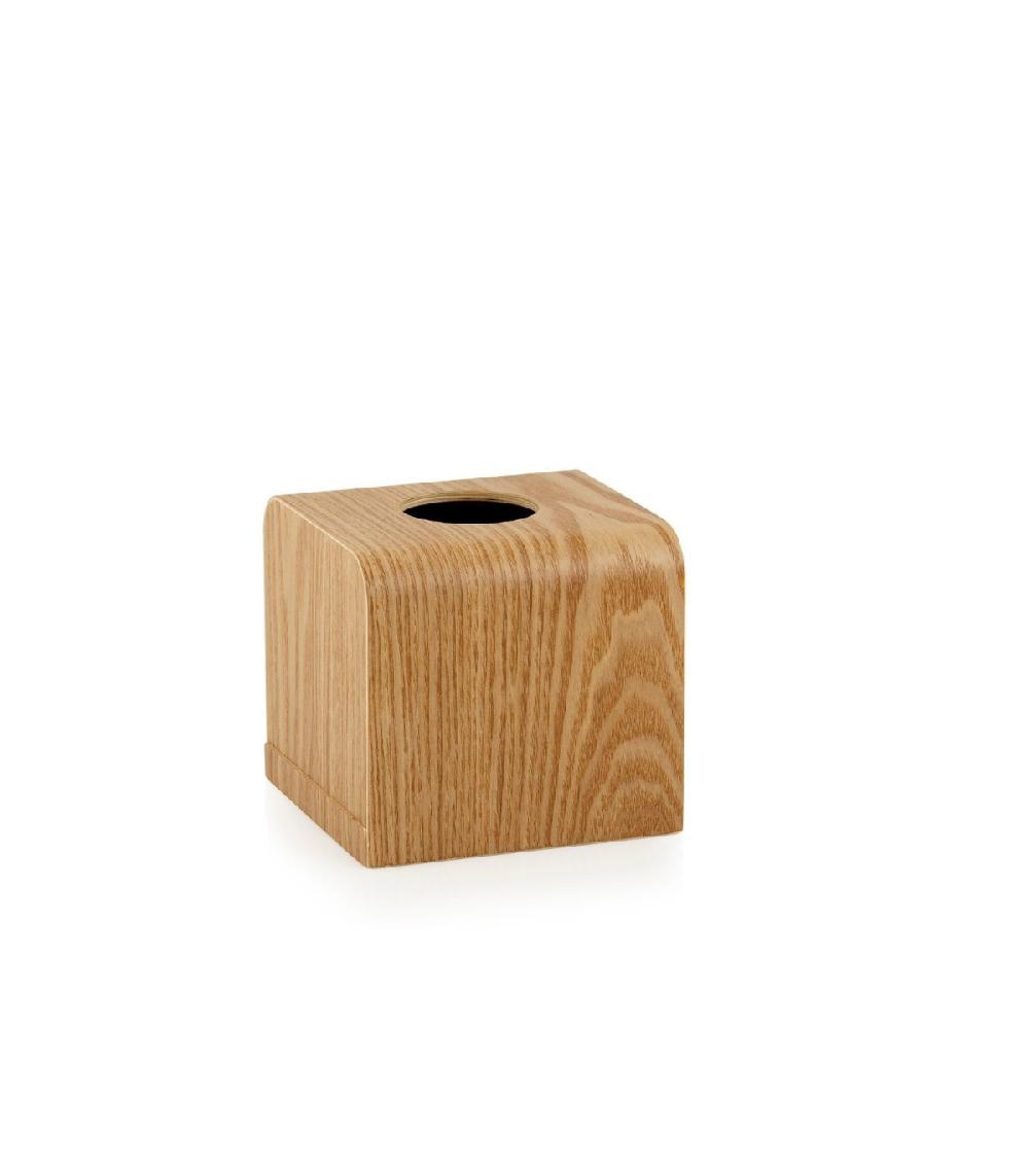 wadiga Boîte à Mouchoirs Carrée en Bois de Saule