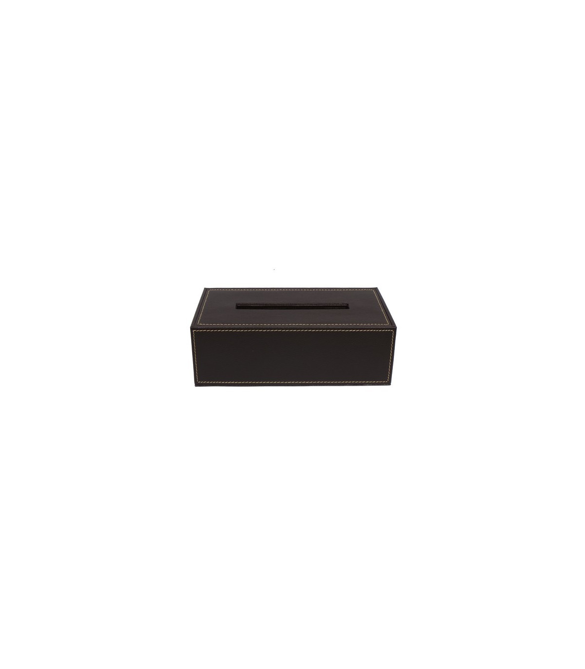 Wadiga Boîte à Mouchoirs Design Similicuir Marron