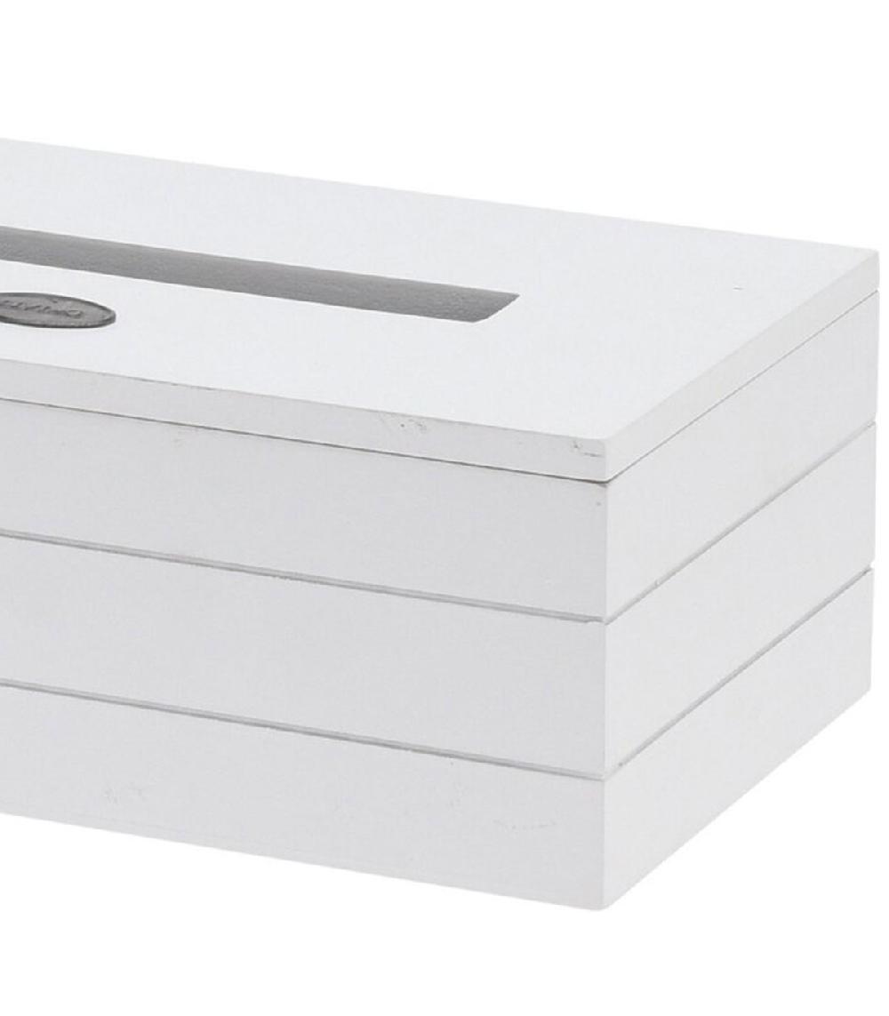 Wadiga Boîte à Mouchoirs En Bois Blanc