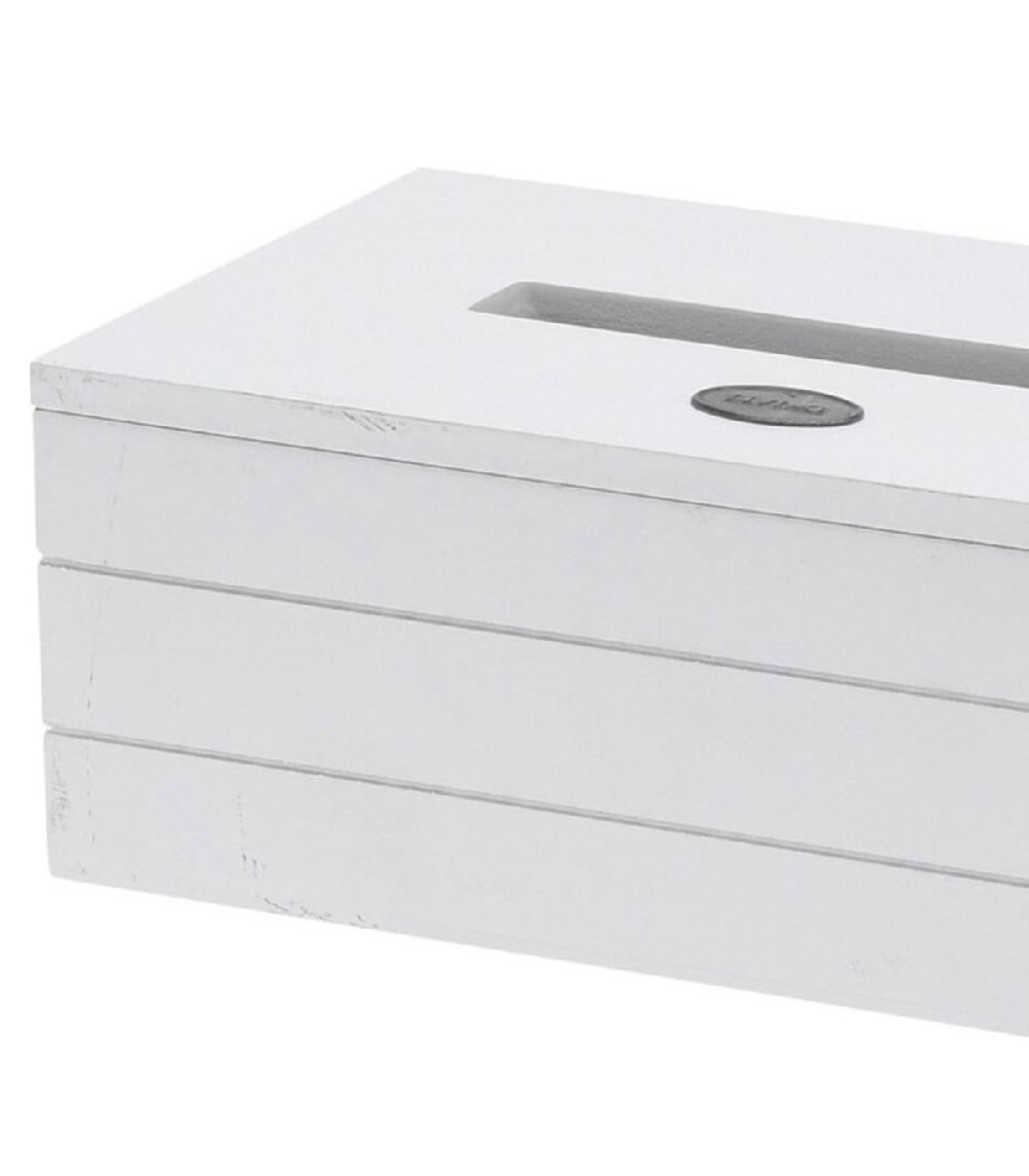 Wadiga Boîte à Mouchoirs En Bois Blanc