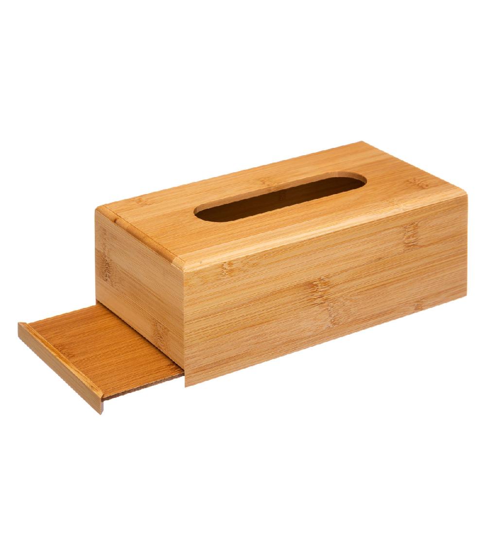 Wadiga Boîte à Mouchoirs Rectangulaire Bambou