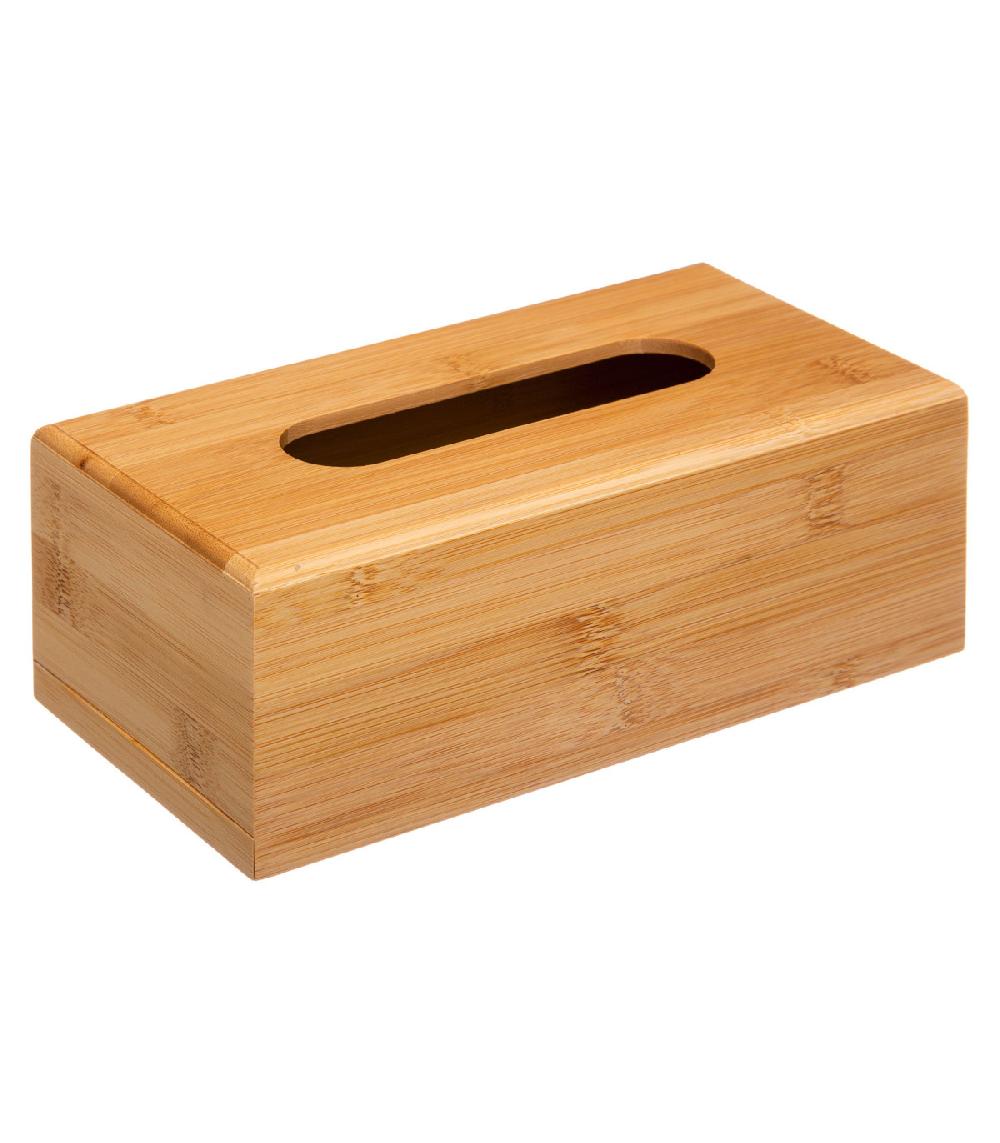 wadiga Boîte à mouchoirs rectangulaire bambou