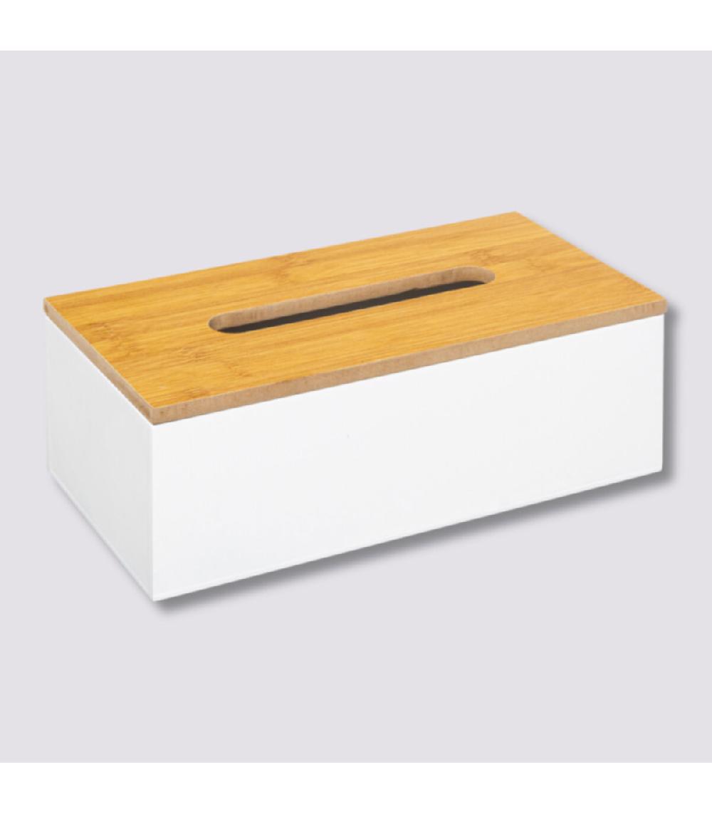 Wadiga Boîte à Mouchoirs Rectangulaire Bois Blanc