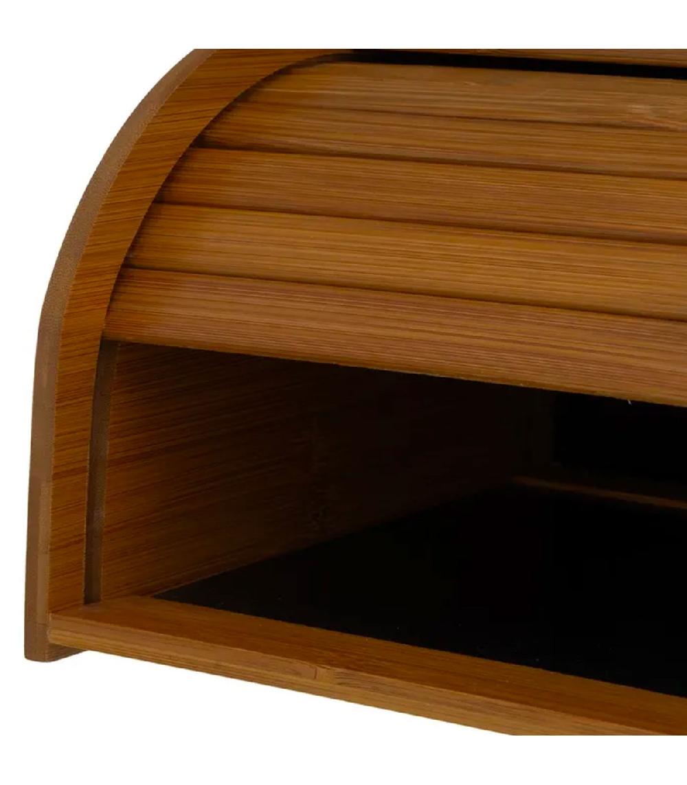 Wadiga Boîte à Pain En Bambou 40x27x17cm