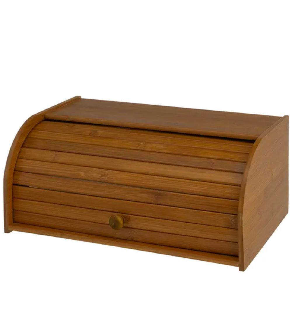 wadiga Boîte à pain en bambou 40x27x17cm