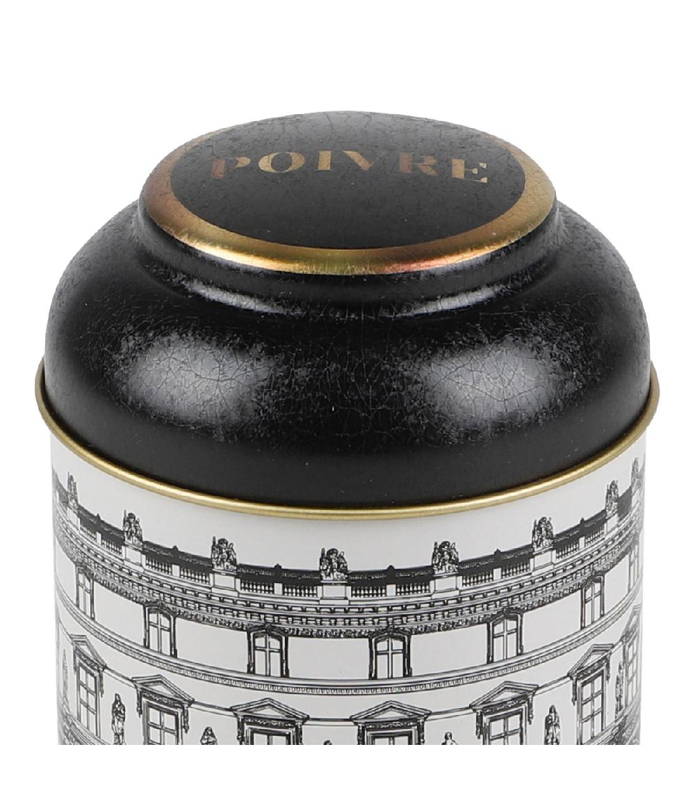 Wadiga Boîte à Poivre En Métal Noir Blanc Et Doré