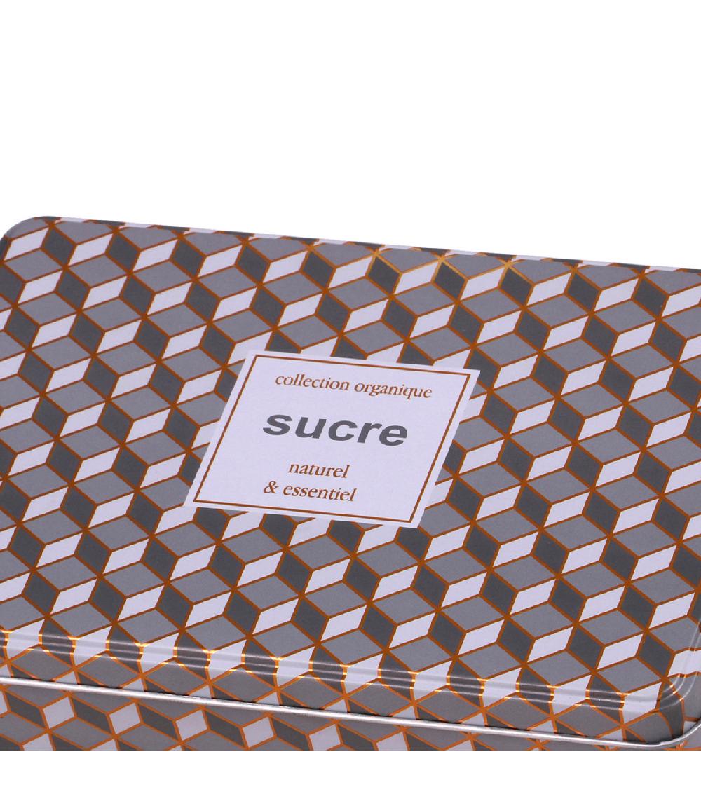Wadiga Boîte à Sucre Morceaux En Métal 20x13x7cm