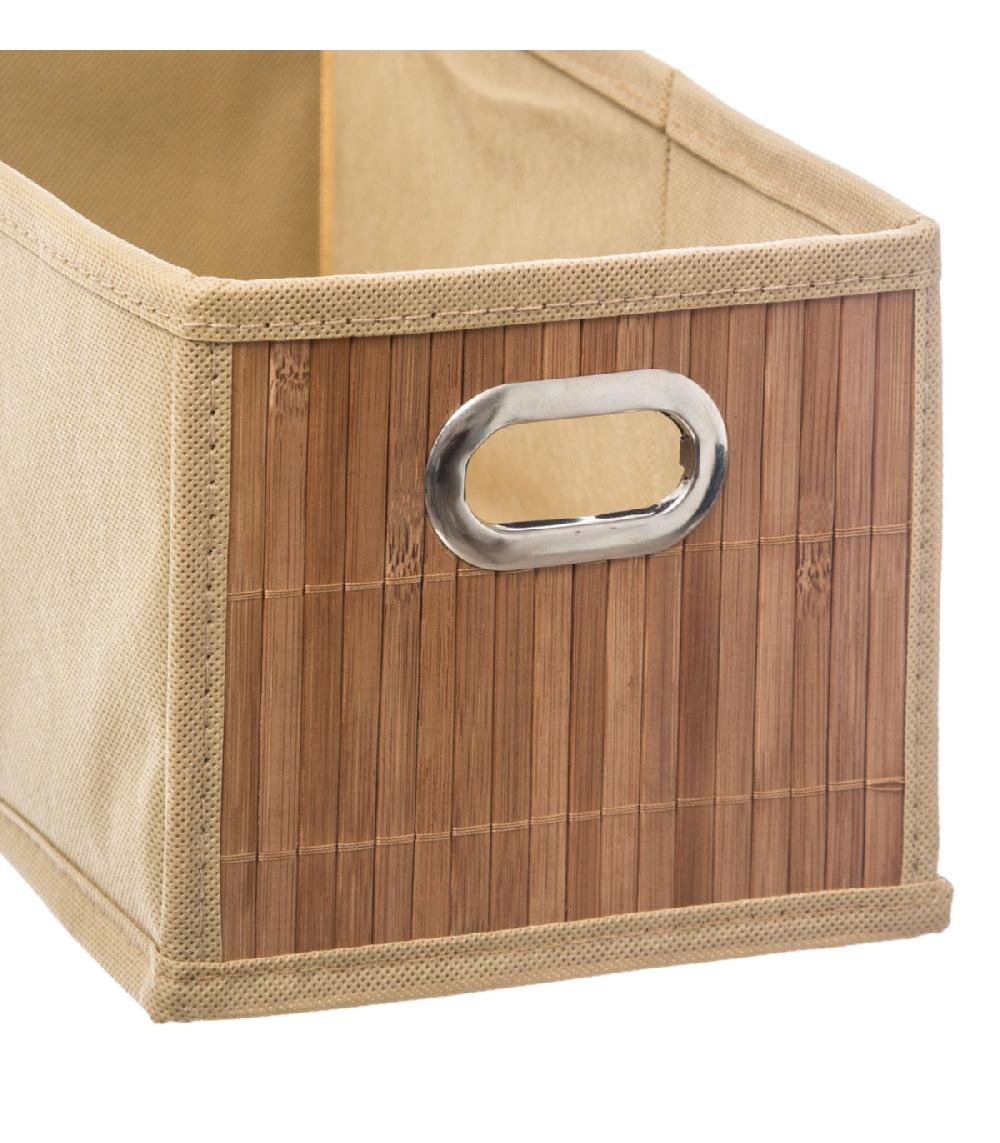 Wadiga Boîte De Rangement Bambou - 15x14x31cm