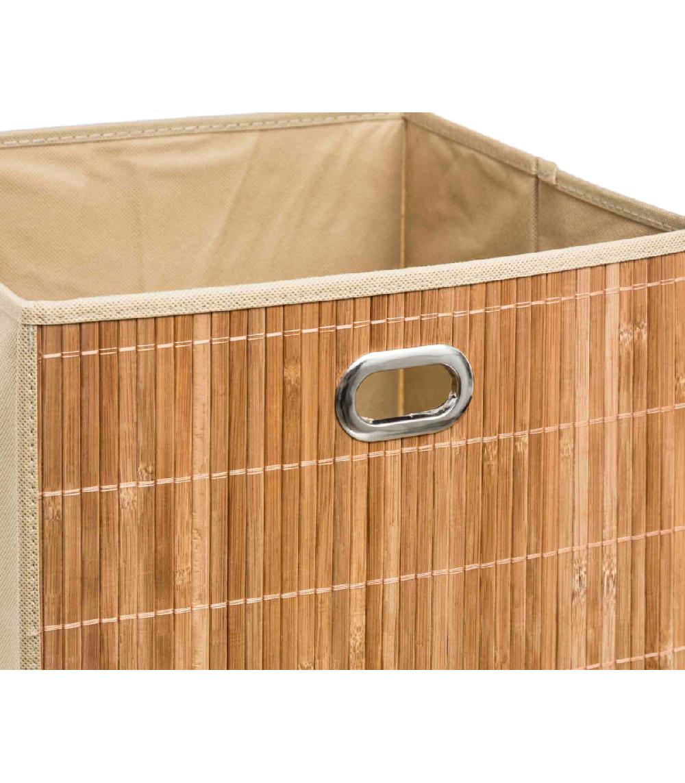 Wadiga Boîte De Rangement Bambou - 31x31x31cm
