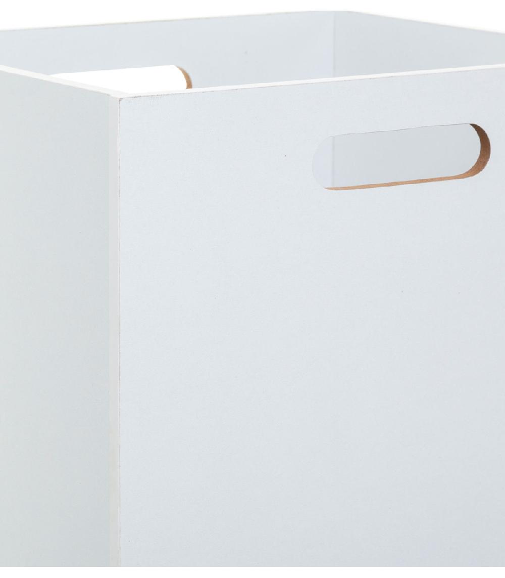 Wadiga Boîte De Rangement Bois Blanc - 31x31x31cm