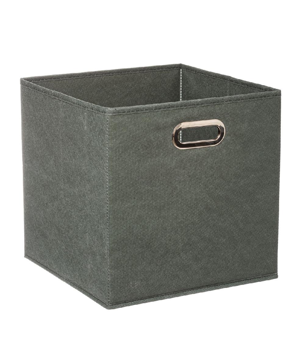 wadiga Boîte de rangement en tissu kaki - 31x31x31cm