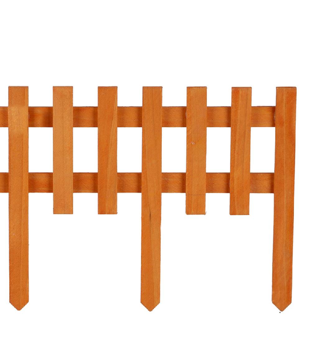 Wadiga Bordure De Jardin En Bois Naturel 60x25cm