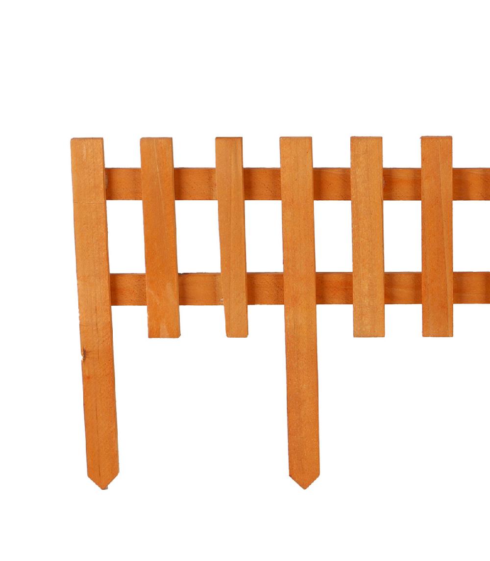 Wadiga Bordure De Jardin En Bois Naturel 60x25cm