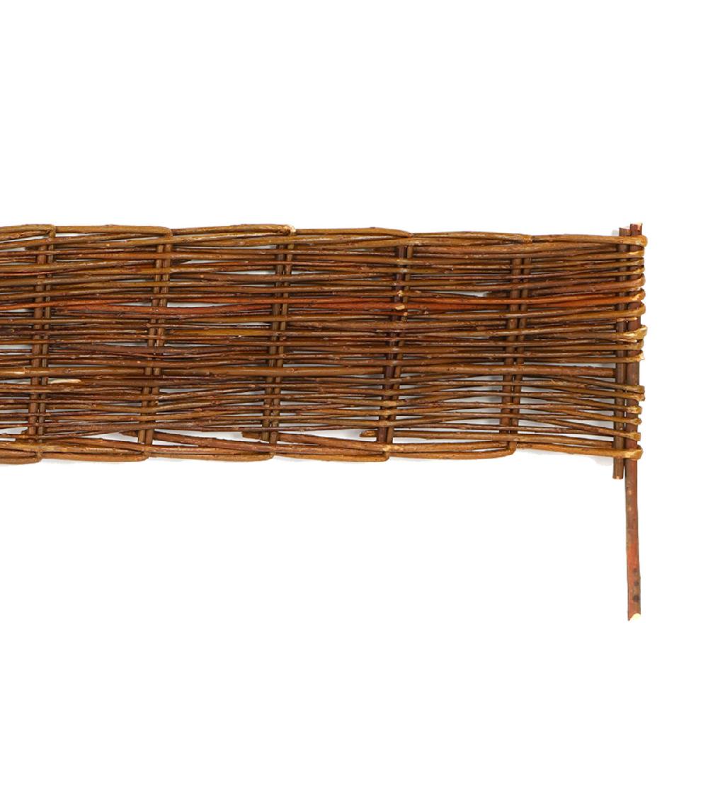 Wadiga Bordure De Jardin En Saule Tressé 100x35cm